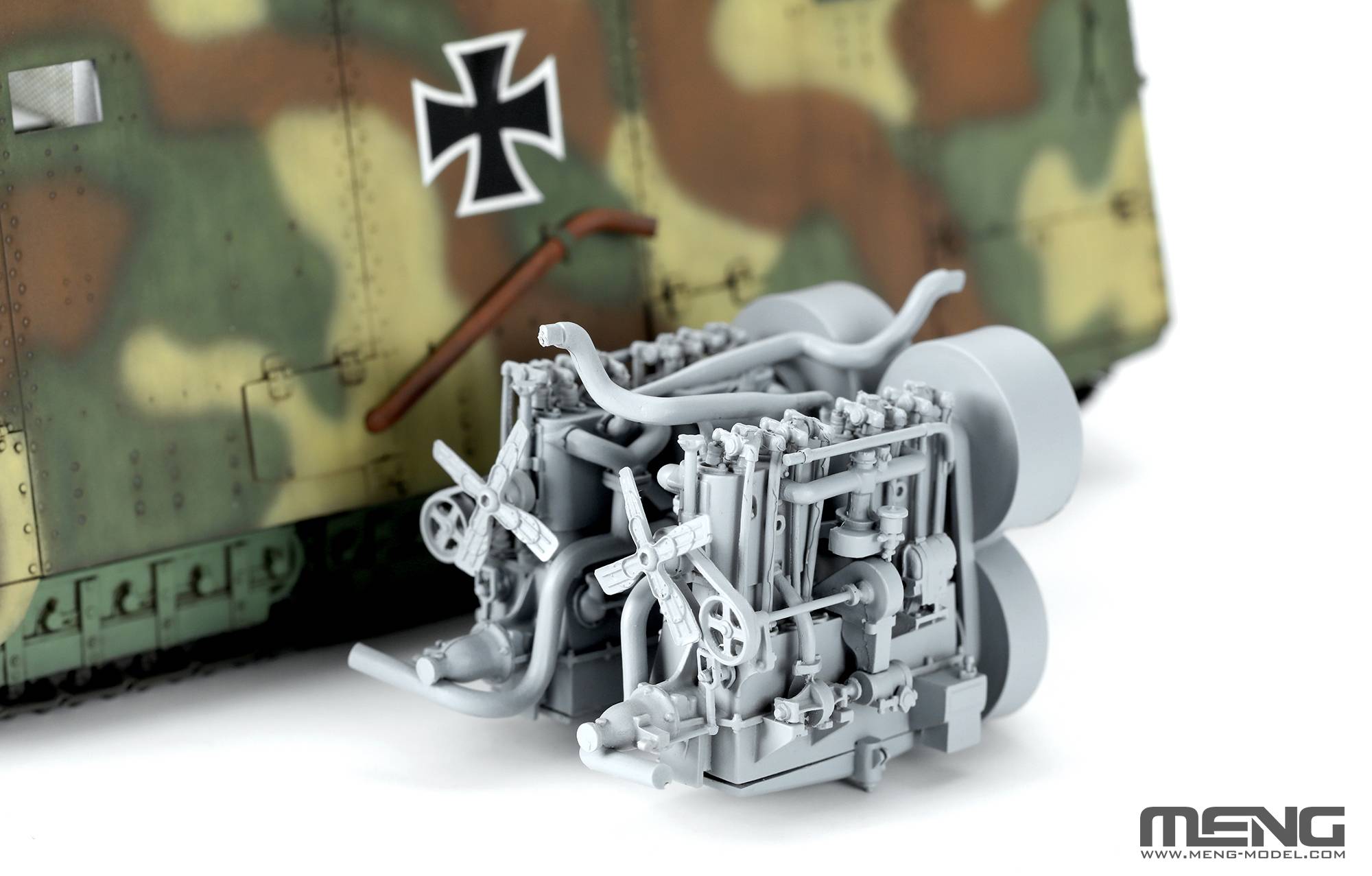 German A7V Tank (Krupp) & Engine – Image 19