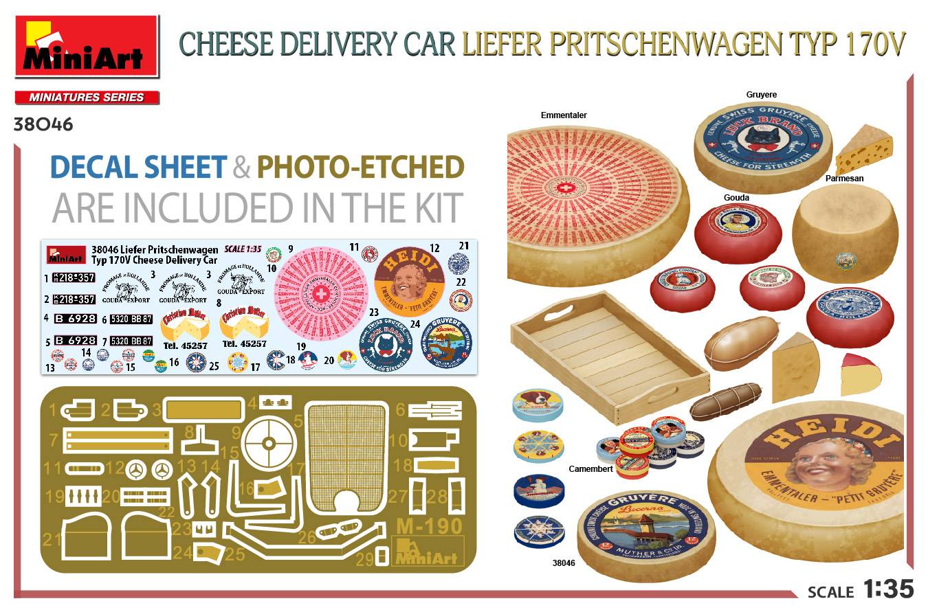 CHEESE DELIVERY CAR LIEFER PRITSCHENWAGEN TYP 170V – Image 14