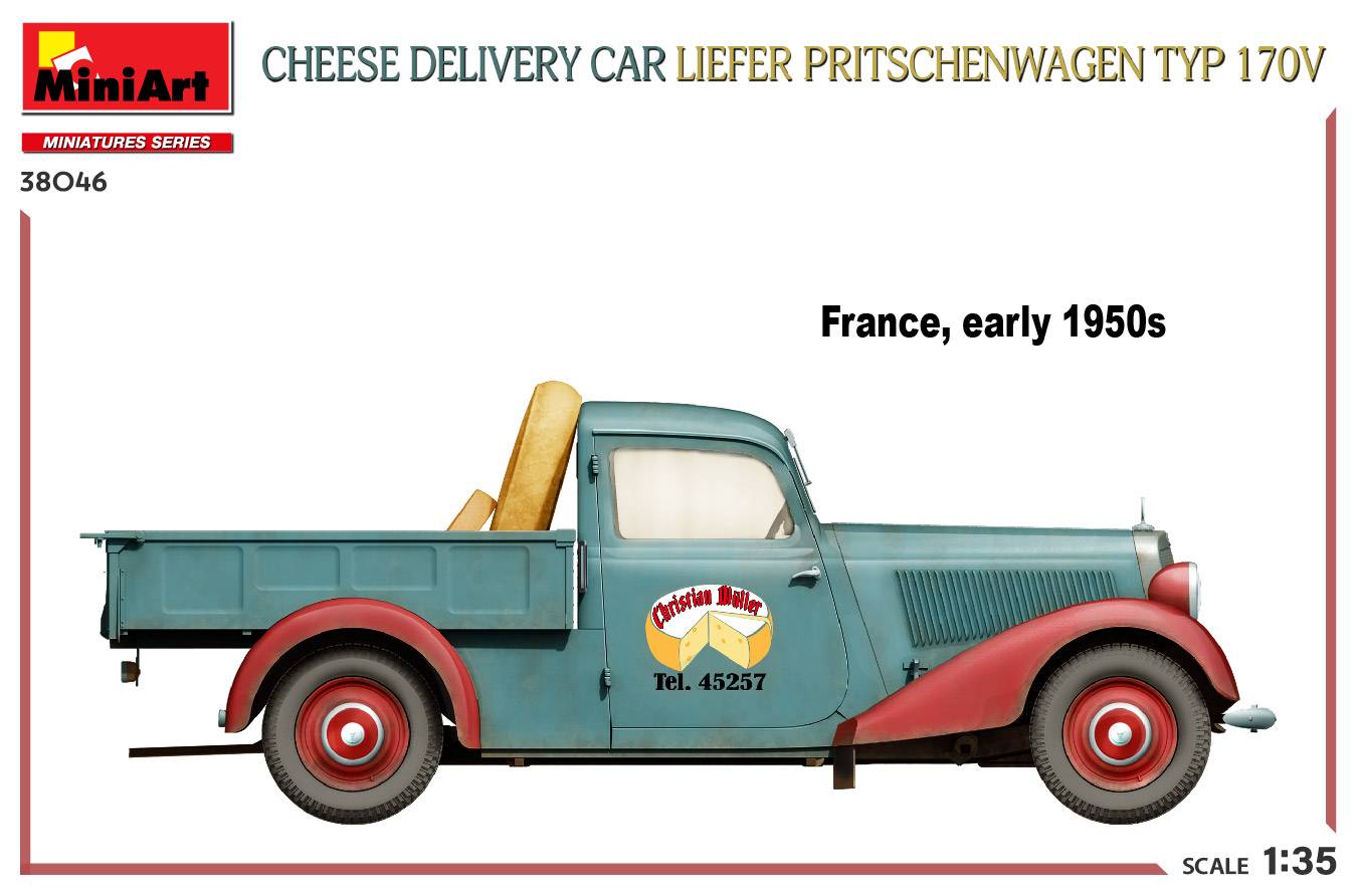CHEESE DELIVERY CAR LIEFER PRITSCHENWAGEN TYP 170V – Image 17