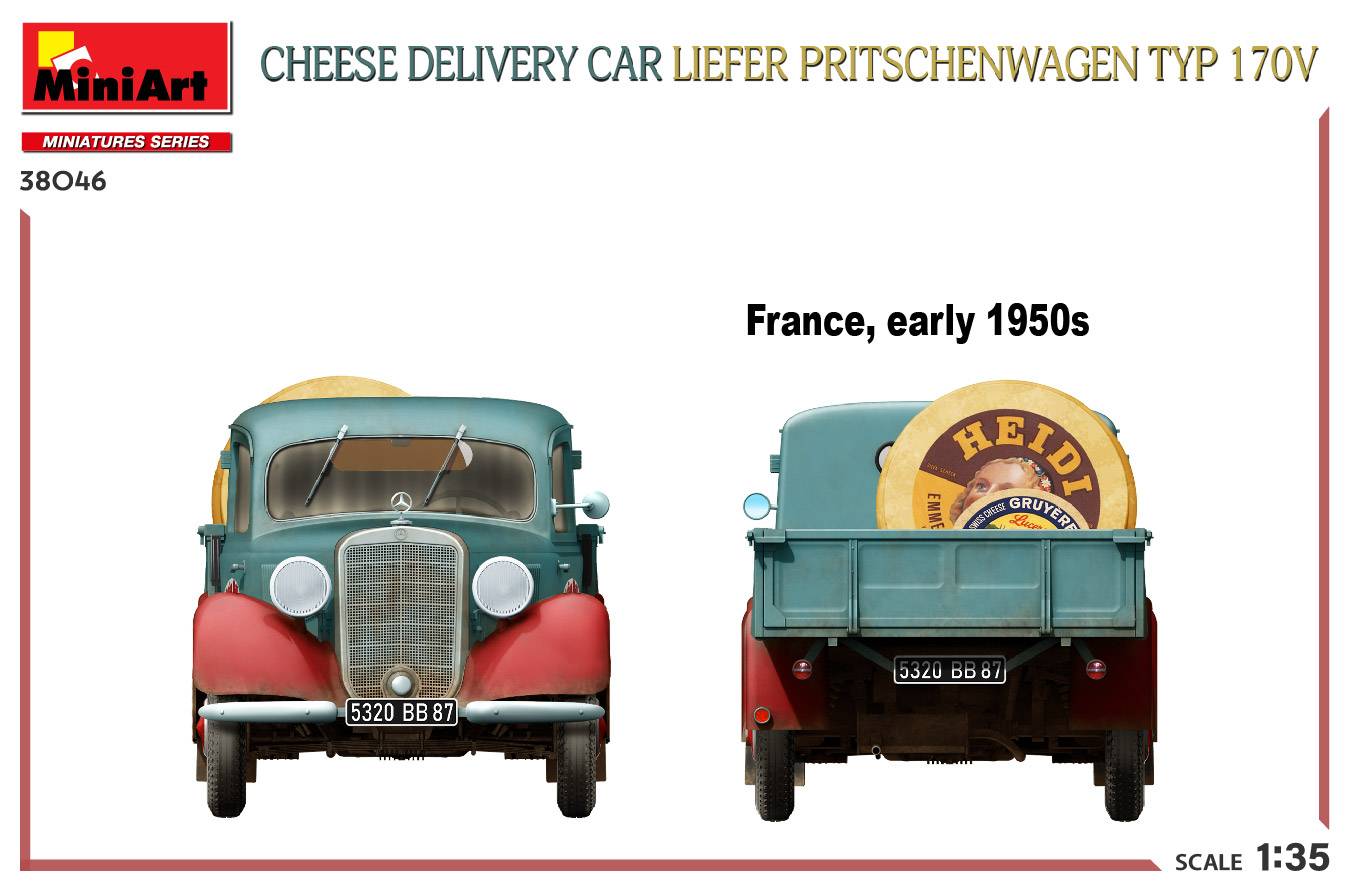 CHEESE DELIVERY CAR LIEFER PRITSCHENWAGEN TYP 170V – Image 18