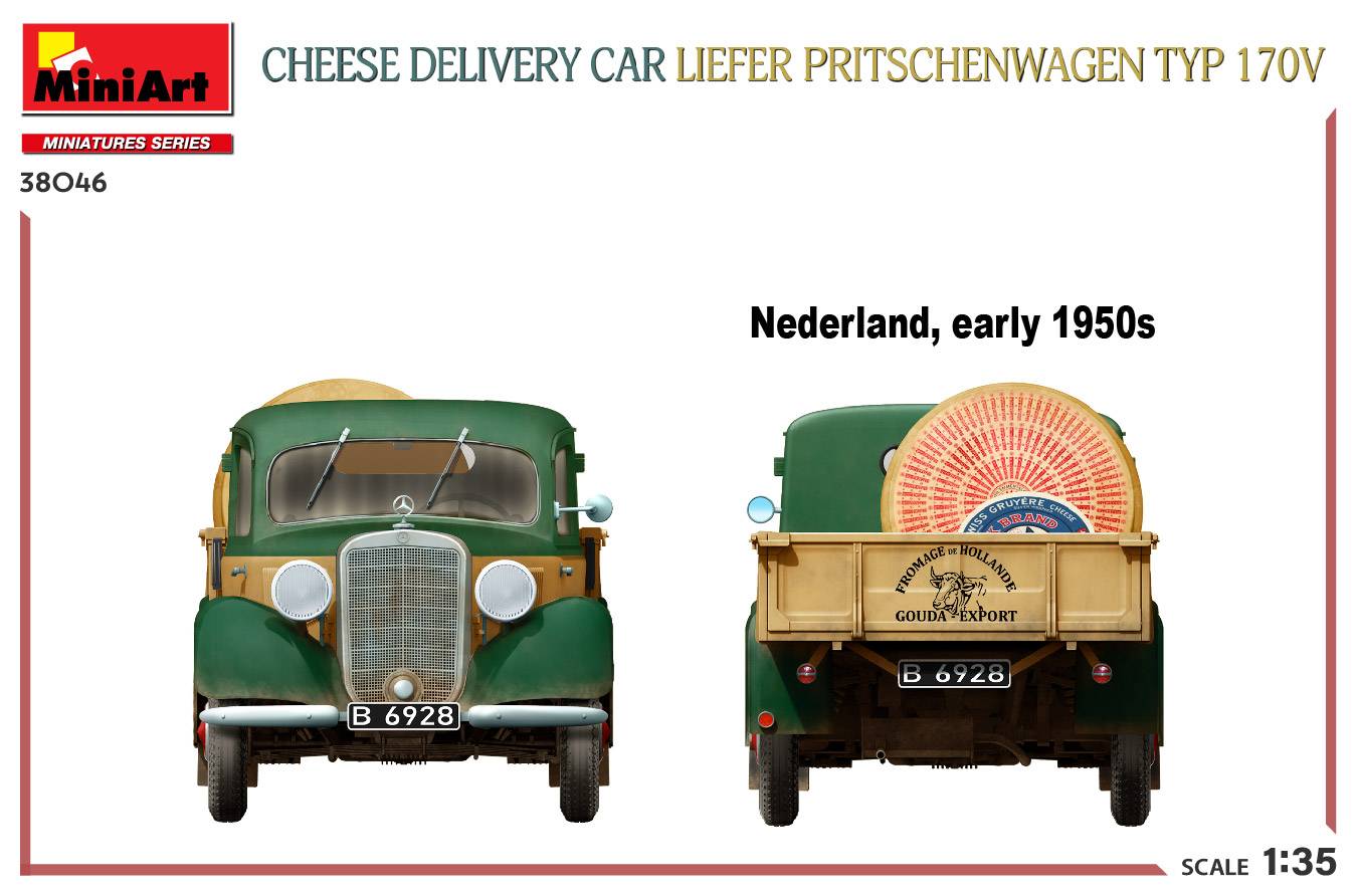 CHEESE DELIVERY CAR LIEFER PRITSCHENWAGEN TYP 170V – Image 20