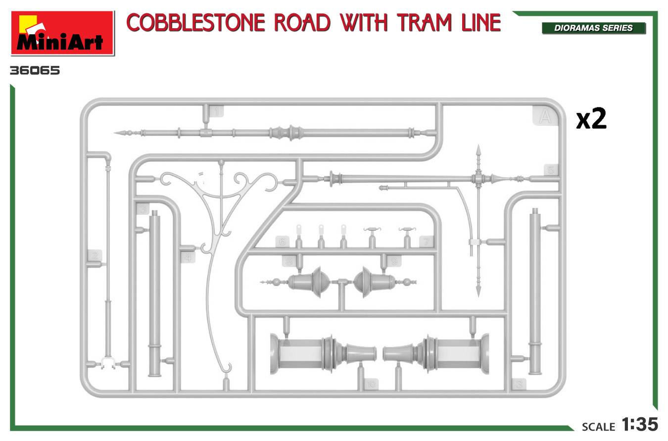 COBBLESTONE ROAD WITH TRAM LINE – Image 3