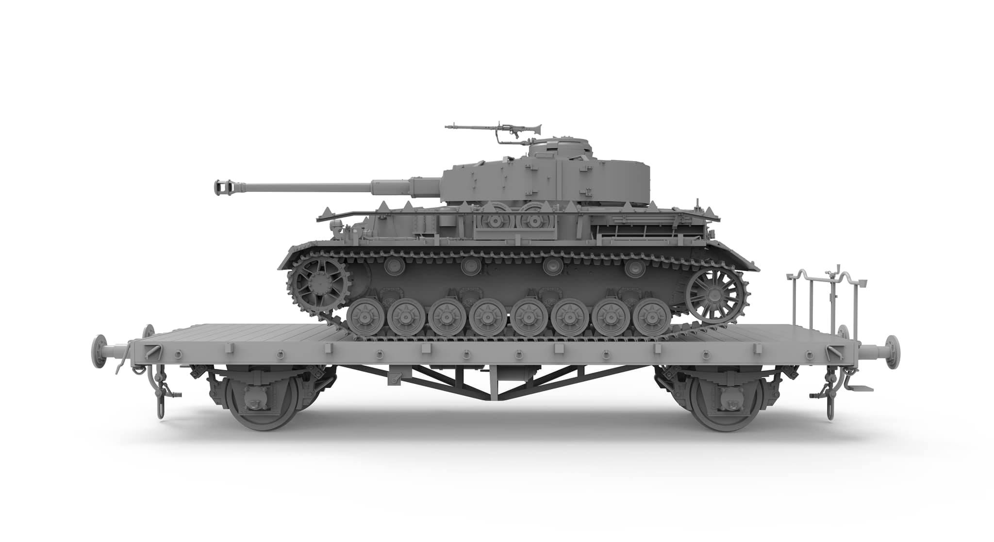 Pz.Kpfw.IV Ausf. J Early/Mid & Railway Flatbed Ommr Limited Edition – Image 2
