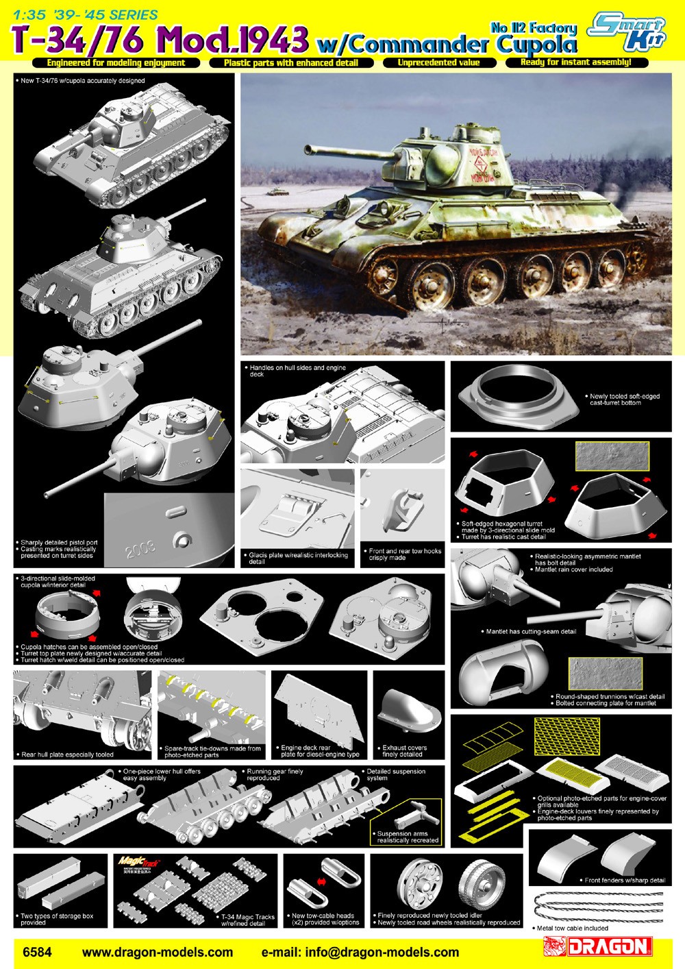 T-34/76 Mod. 1943 w/Commander Cupola (No. 112 Factory) – Image 2