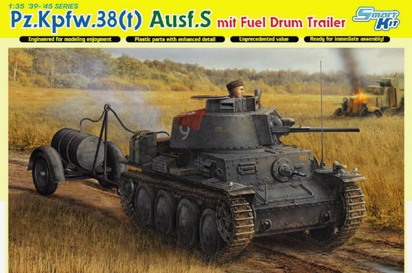 Pz.Kpfw.38(t) Ausf.S mit Fuel Drum Trailer