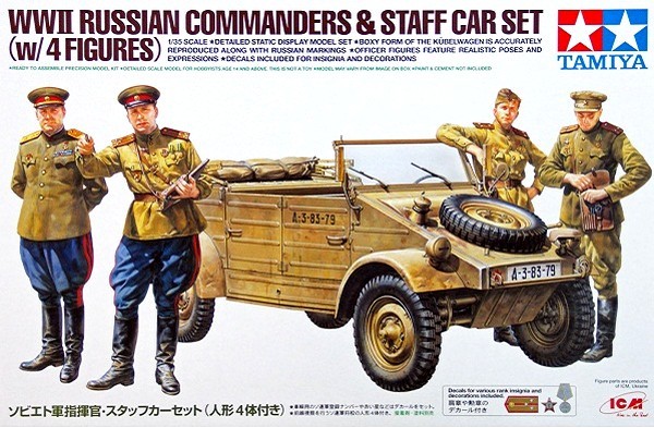 Russian Commanders/Staff Car - w/4 Figures