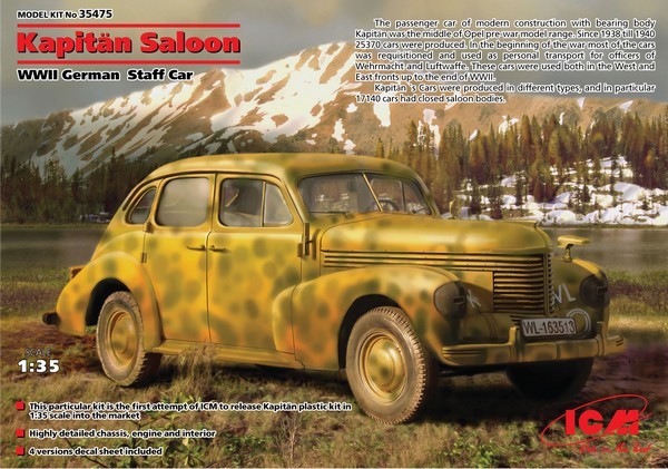 Kapitän Saloon, WWII German Staff Car