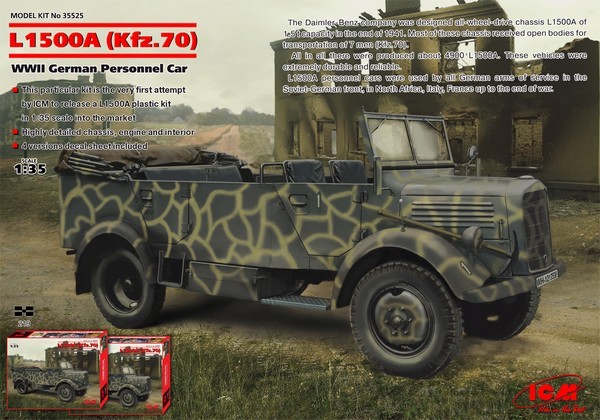 L1500A (Kfz.70) WWII German Personnel Car