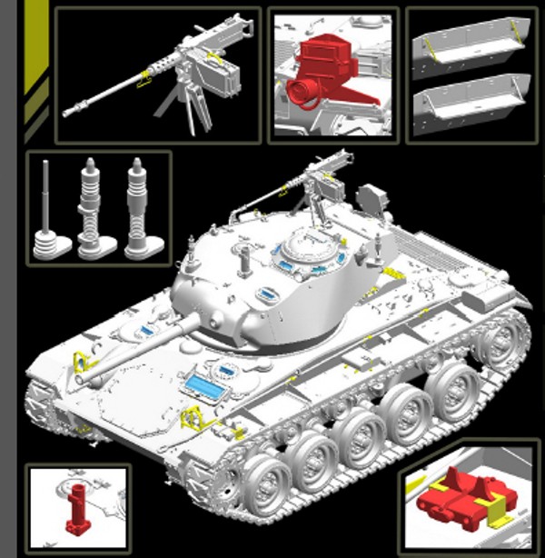 M-24 "Chaffee" (Post-War Version) Service In Asian Army Force – Image 2