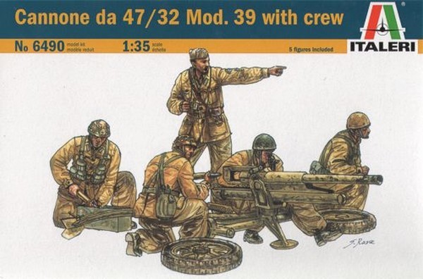 Cannone da 47/32 Mod.39 with crew