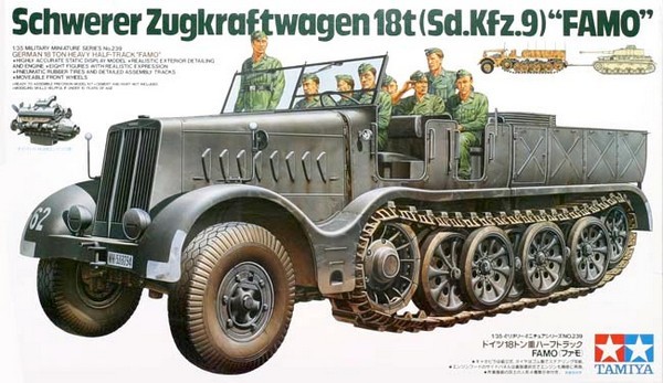 Schwerer Zugkraftwagen 18t Sd.Kfz.9 "FAMO" + bêche
