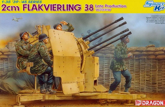 2cm Flakvierling 38 Late Production w/Crew