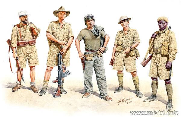ALLIED FORCES WWII era North Africa desert battles series