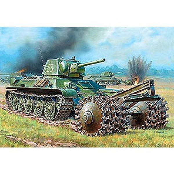 T-34/76 Soviet Tank avec rouleau démineur – Image 2