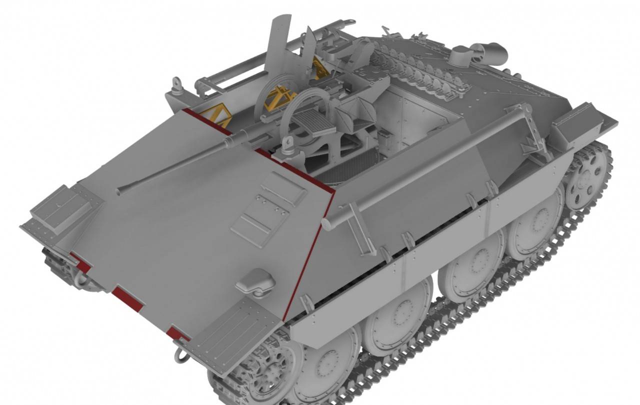 German Bergepanzer Hetzer with 2cm FlaK Late – Image 3