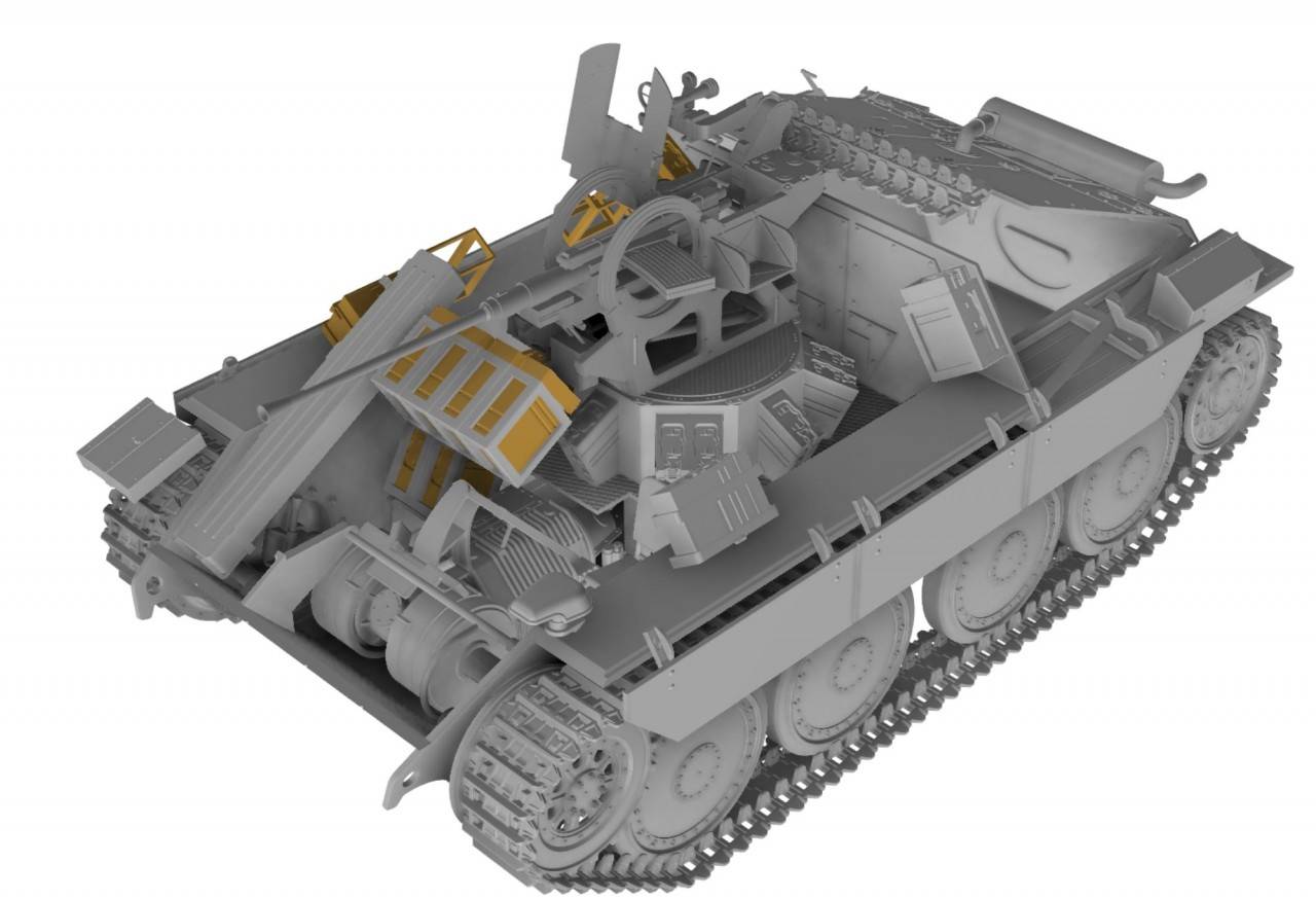 German Bergepanzer Hetzer With 2cm Flak Early – Image 2