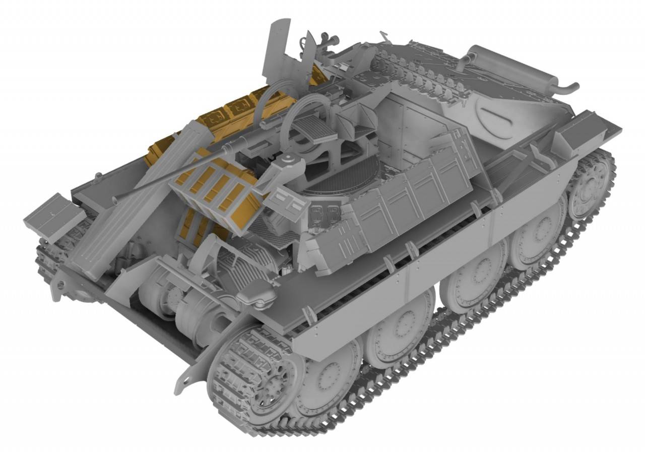German Bergepanzer Hetzer With 2cm Flak Early – Image 3