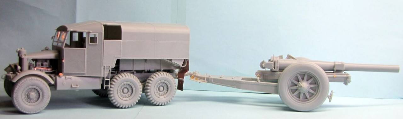 British Scammell Pioneer Artillery Tractor R100 with 7,2inch Howitzer – Image 2