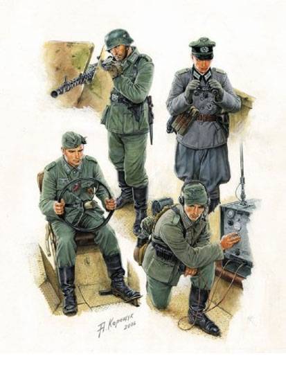 GERMAN HALFTRACK CREW - Figurines WWII – Image 2