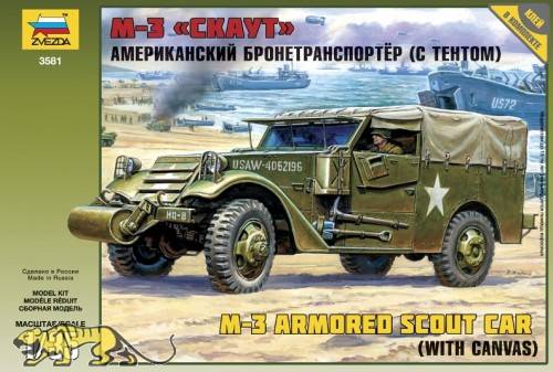 US Army M-3 Armored Scout Car avec Canvas