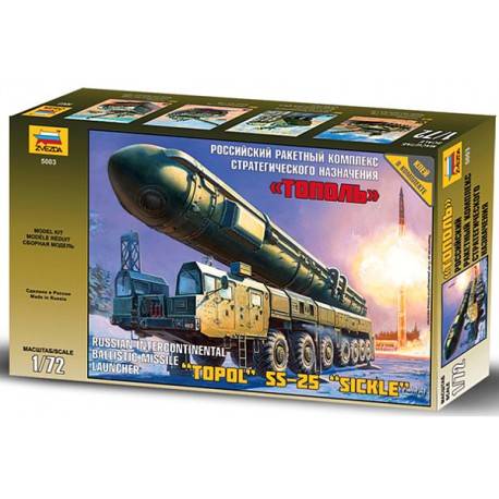 Russian intercontinental ballistic missile launcher "Topol" SS-25 "Sickler"
