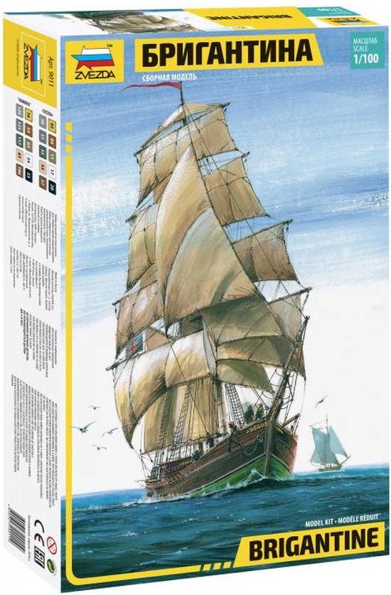 Maquette navire Voilier Brigantine Anglaise
