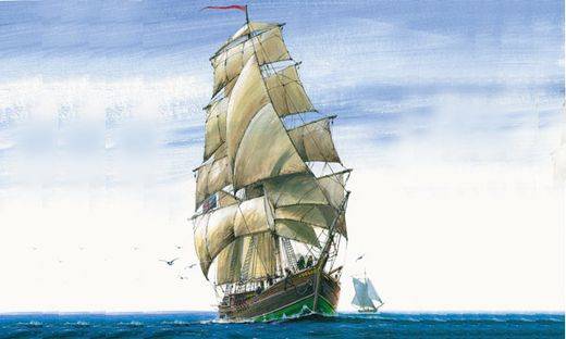 Maquette navire Voilier Brigantine Anglaise – Image 3