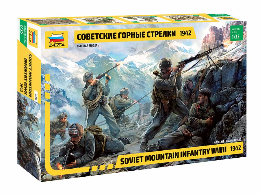 INFANTERIE DE MONTAGNE SOVIÉTIQUE SECONDE GUERRE MONDIALE 1942