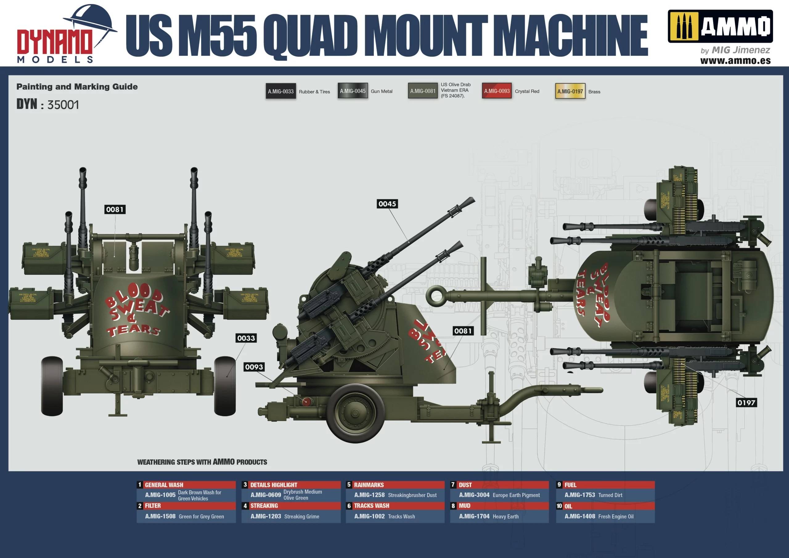 U.S. M55 Quad Mount Machine guns 2 en 1 – Image 7