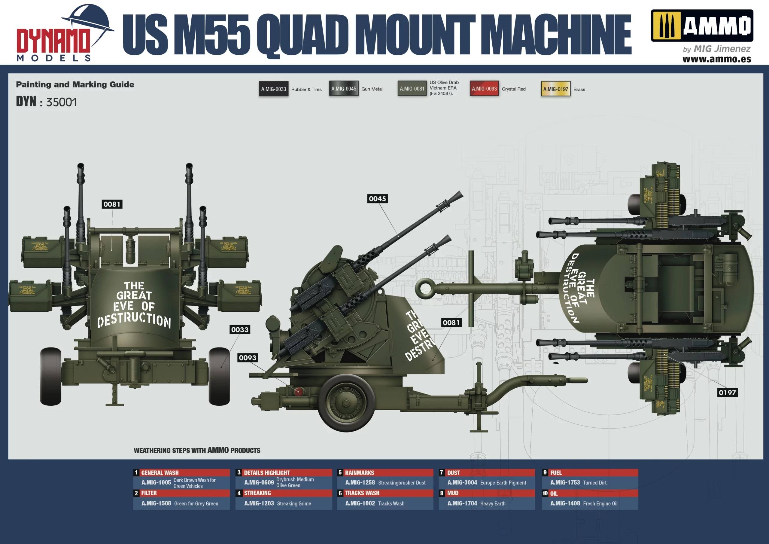 U.S. M55 Quad Mount Machine guns 2 en 1 – Image 8