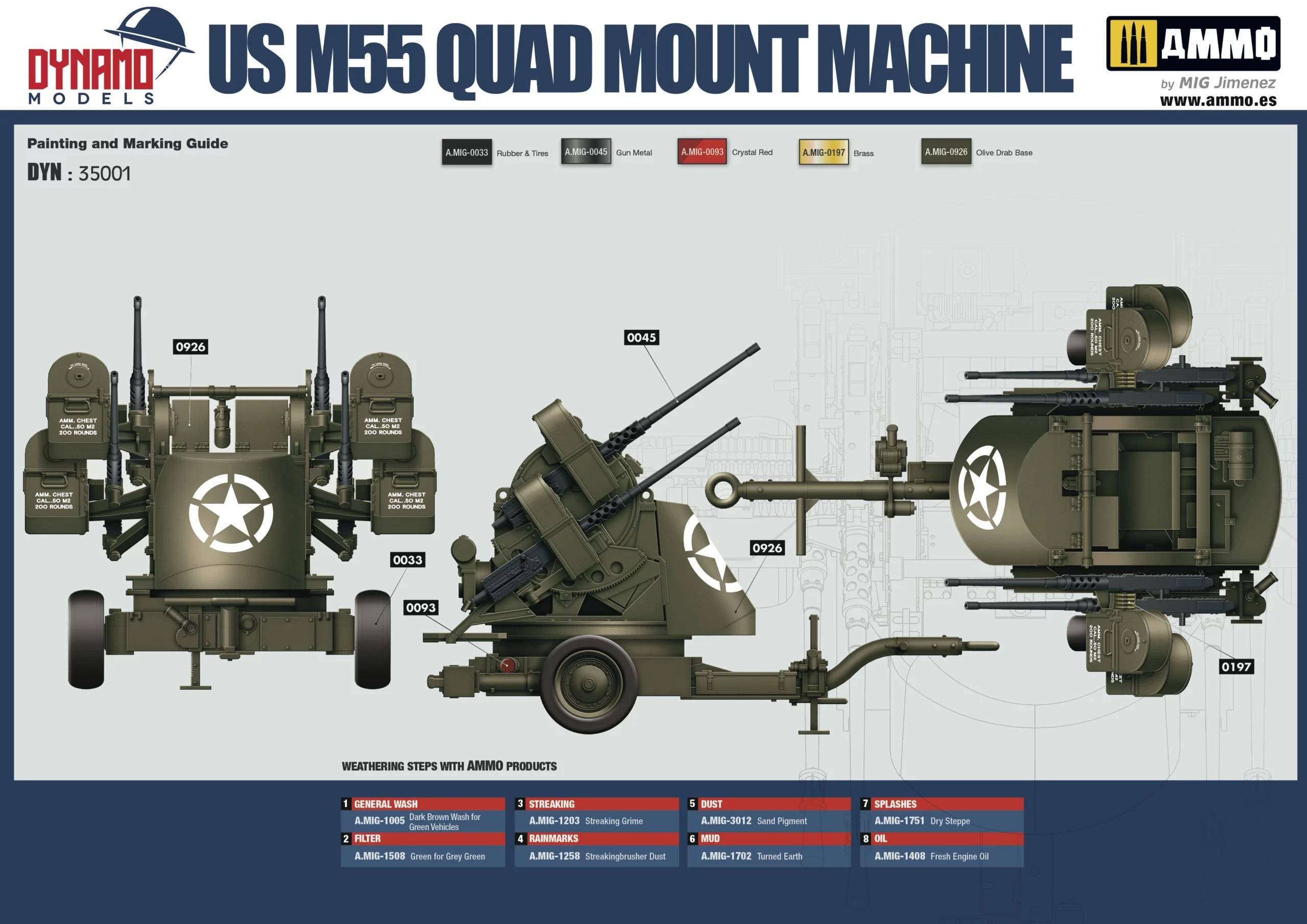 U.S. M55 Quad Mount Machine guns 2 en 1 – Image 9