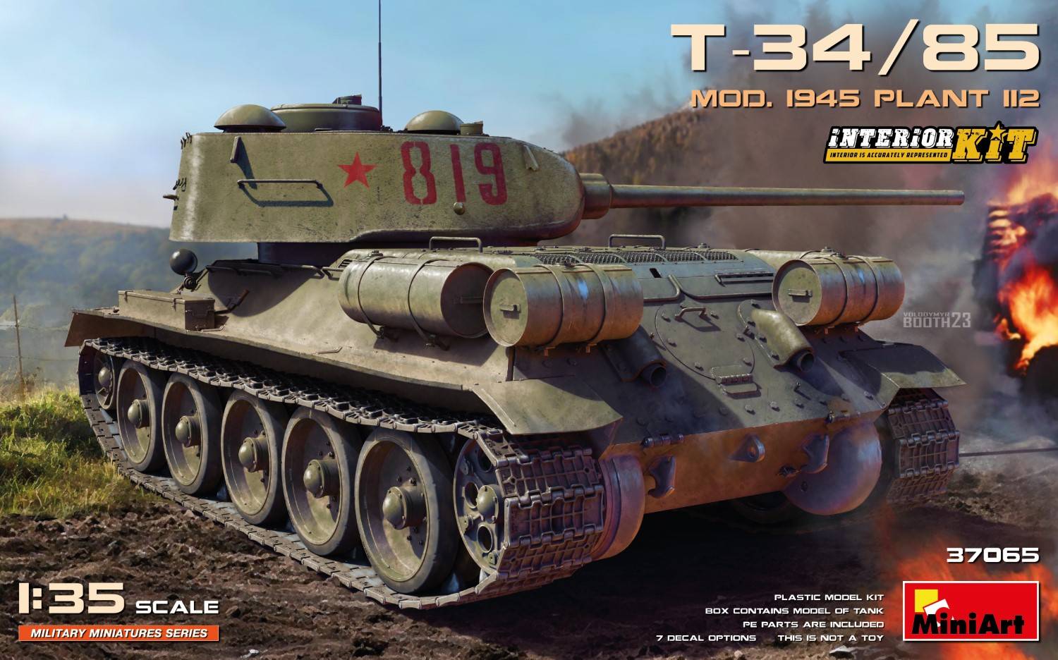 T-34/85 MOD. 1945. USINE 112. KIT INTÉRIEUR