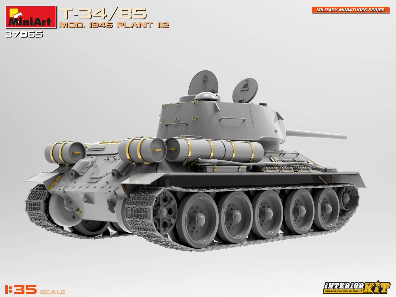 T-34/85 MOD. 1945. USINE 112. KIT INTÉRIEUR – Image 4