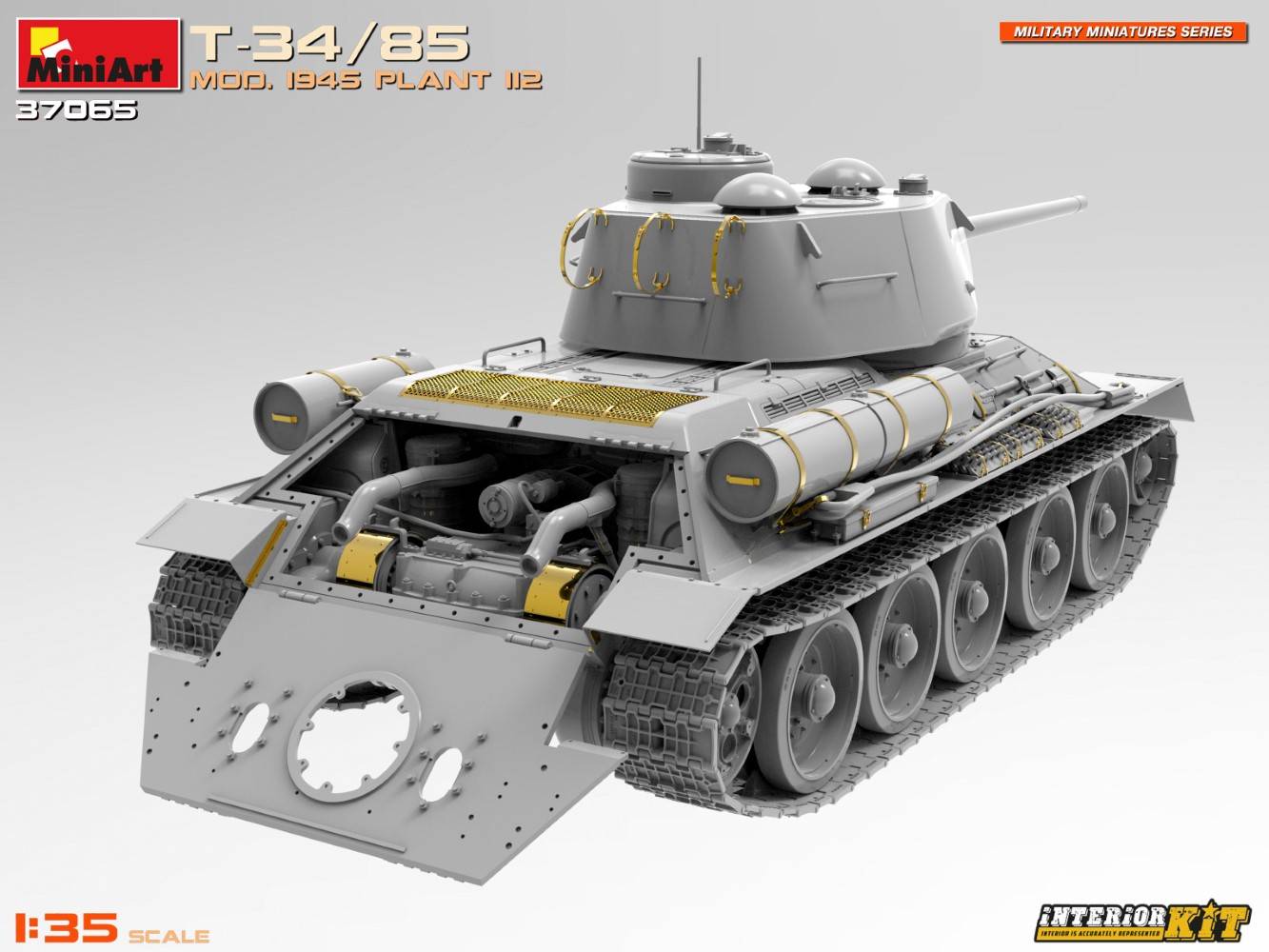 T-34/85 MOD. 1945. USINE 112. KIT INTÉRIEUR – Image 7