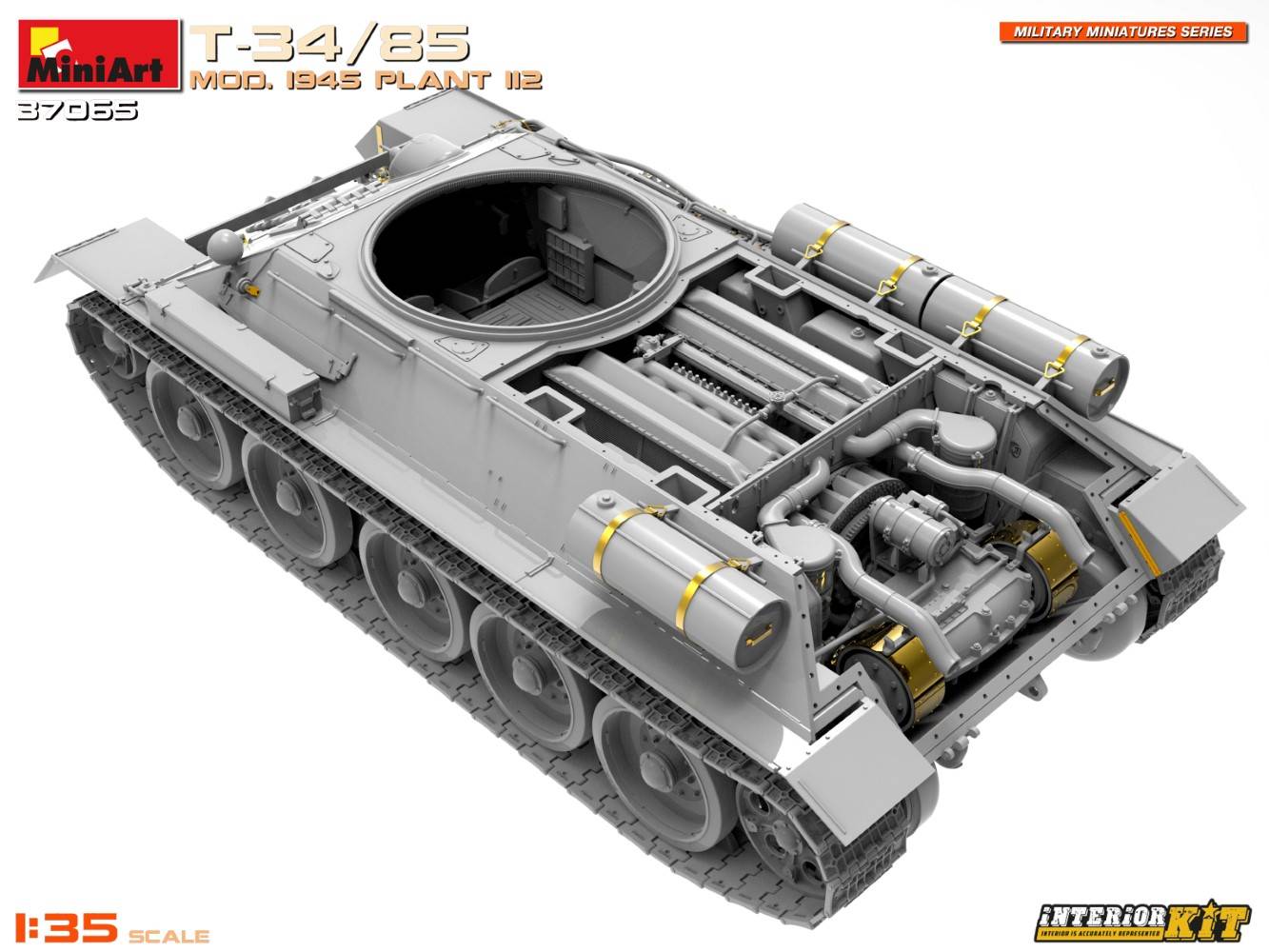 T-34/85 MOD. 1945. USINE 112. KIT INTÉRIEUR – Image 8