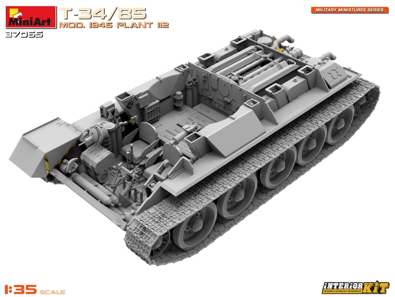 T-34/85 MOD. 1945. USINE 112. KIT INTÉRIEUR – Image 9