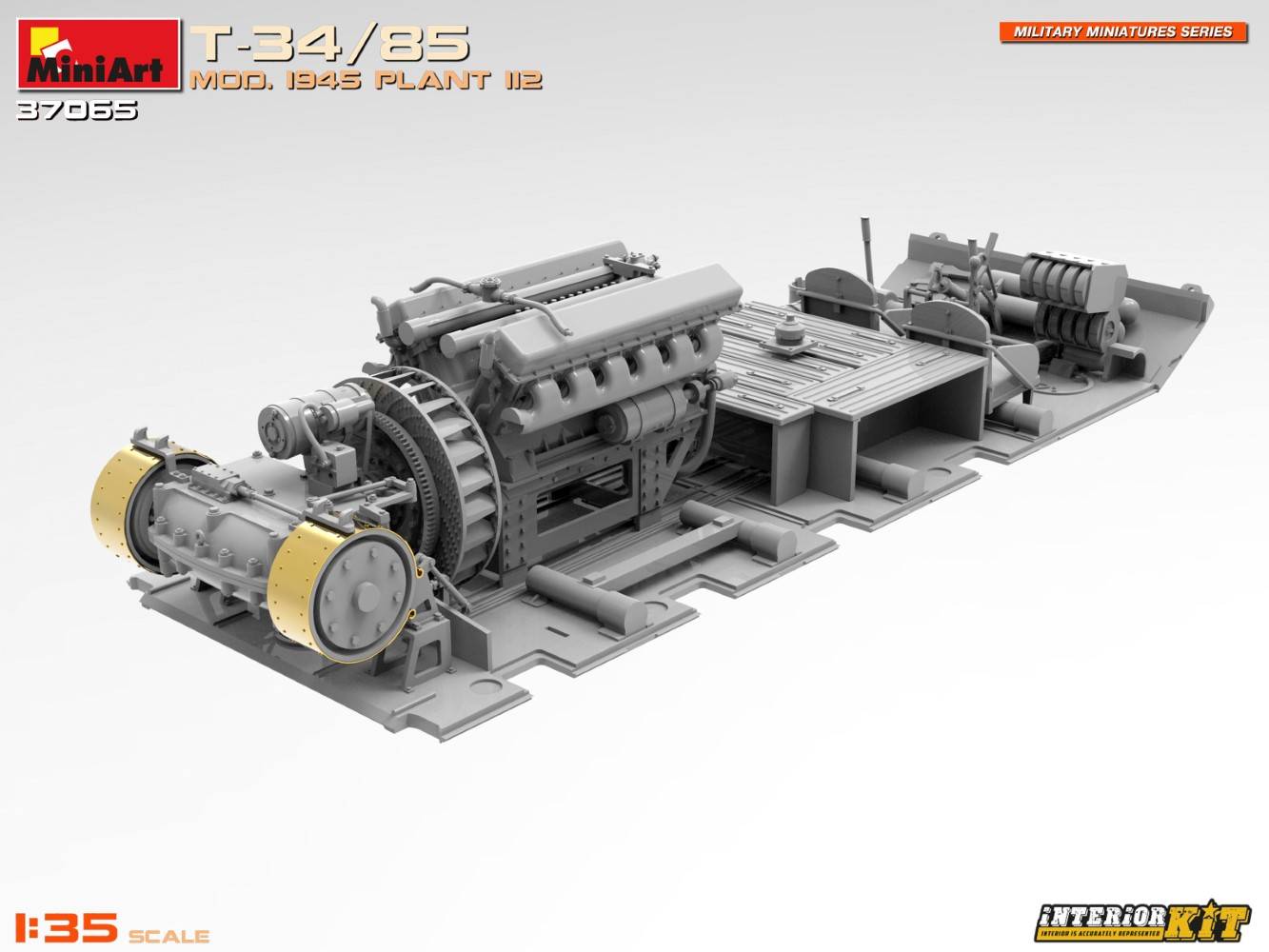 T-34/85 MOD. 1945. USINE 112. KIT INTÉRIEUR – Image 10