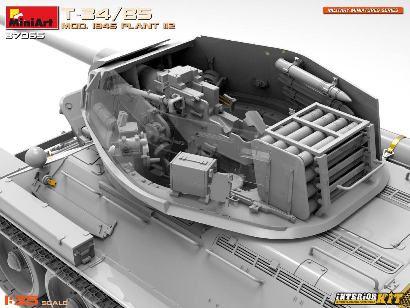 T-34/85 MOD. 1945. USINE 112. KIT INTÉRIEUR – Image 11