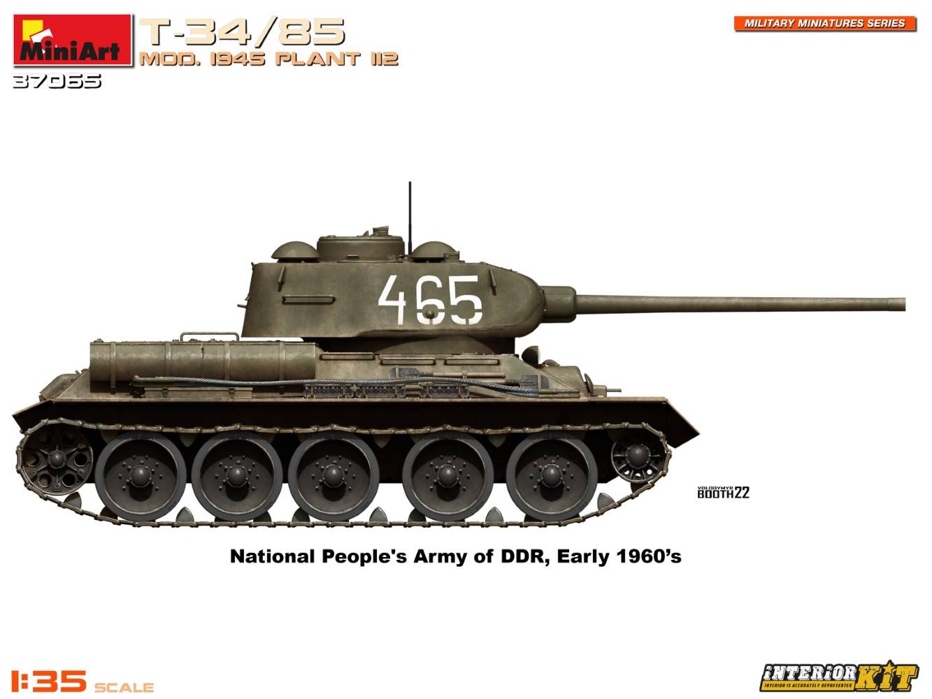 T-34/85 MOD. 1945. USINE 112. KIT INTÉRIEUR – Image 12