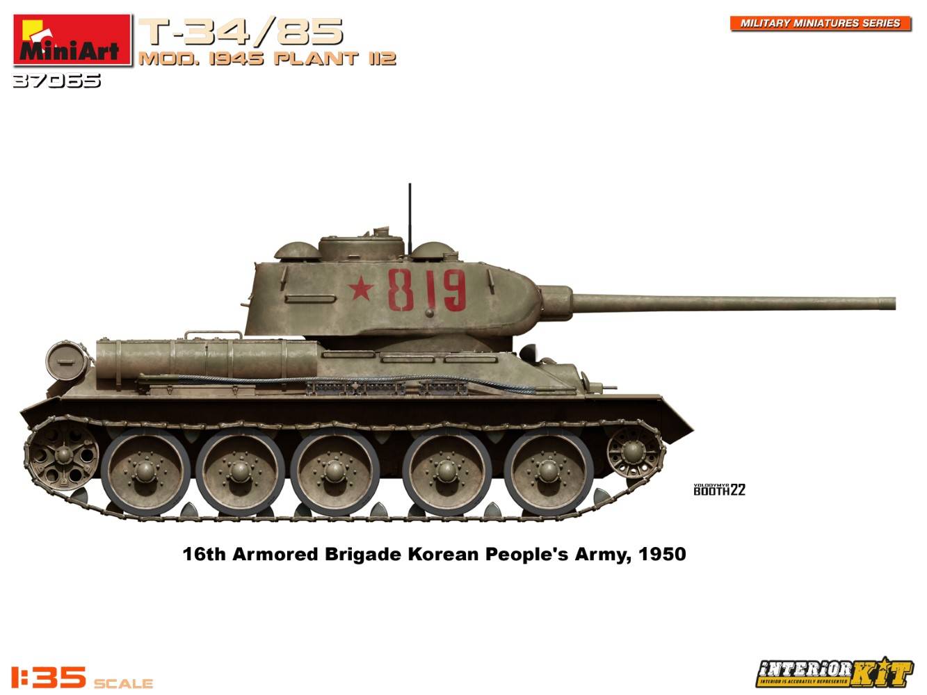 T-34/85 MOD. 1945. USINE 112. KIT INTÉRIEUR – Image 14