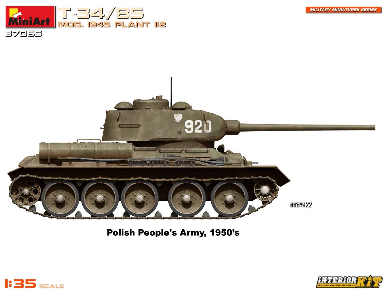T-34/85 MOD. 1945. USINE 112. KIT INTÉRIEUR – Image 15