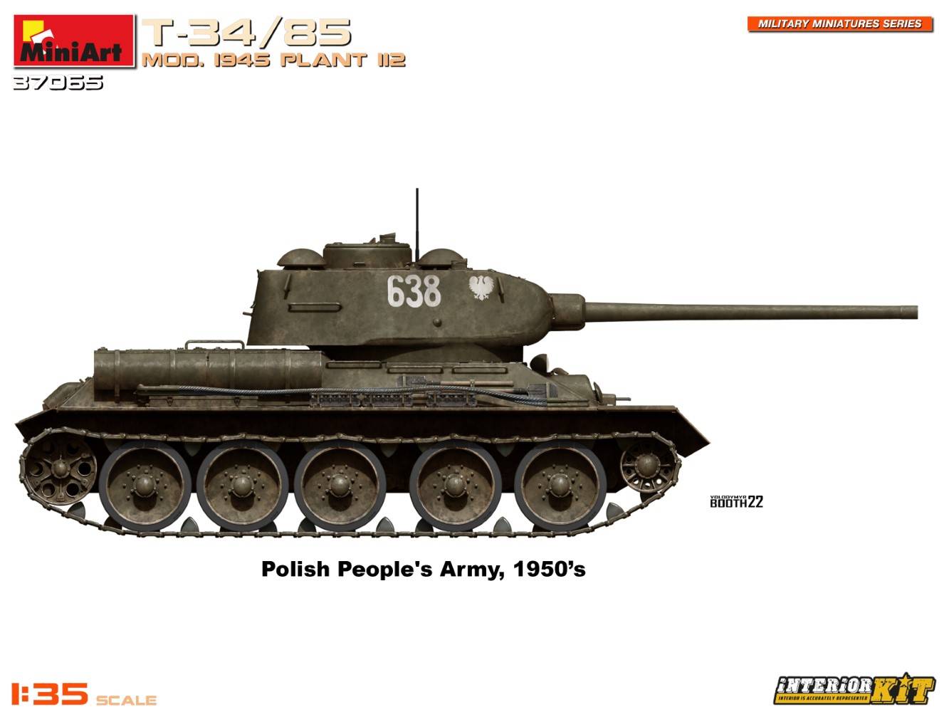T-34/85 MOD. 1945. USINE 112. KIT INTÉRIEUR – Image 16