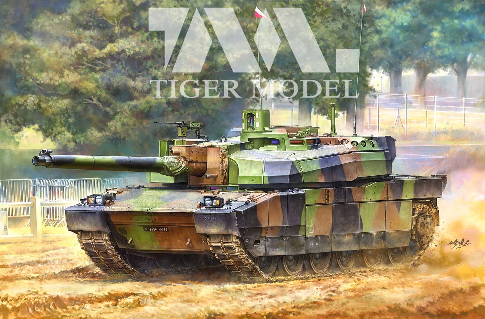 French Main Battle Tank Leclerc Series XXI MBT