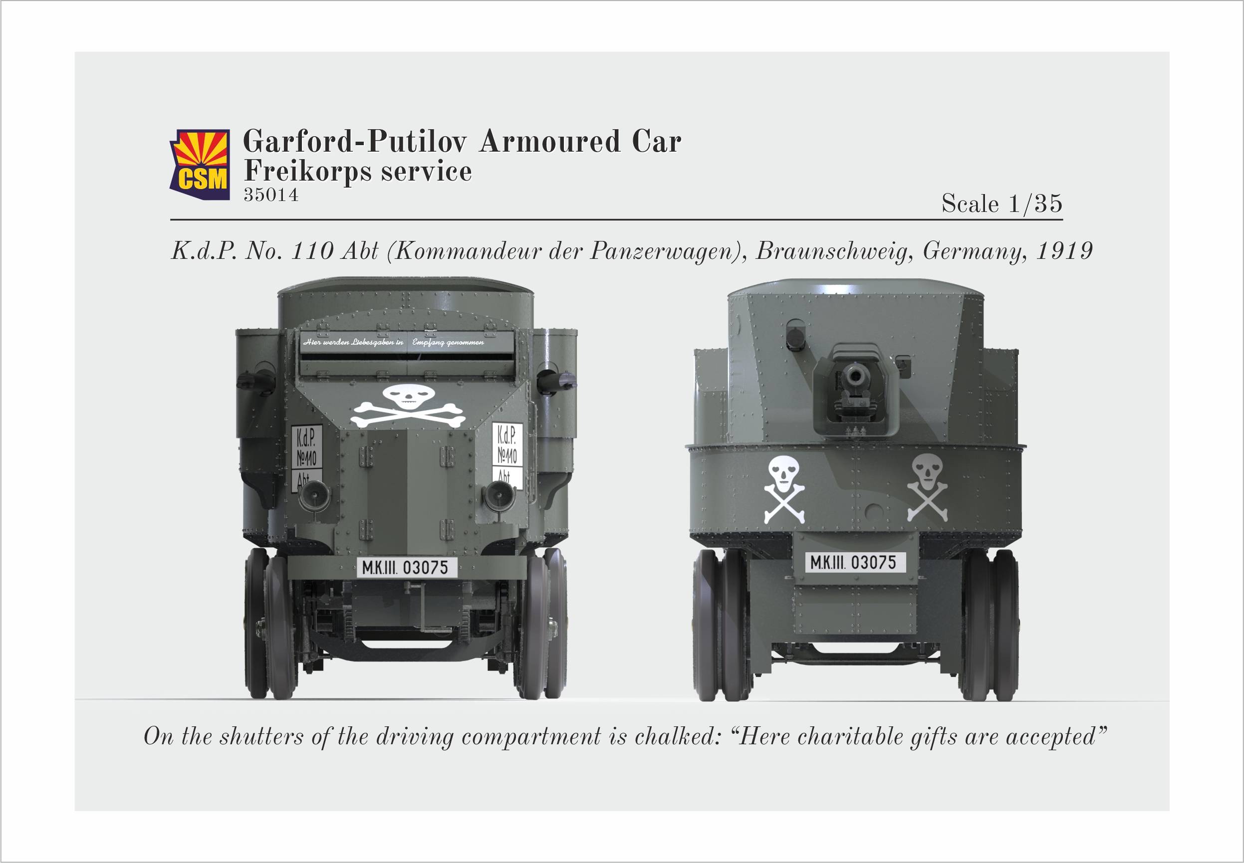 Garford-Putilov Armoured Car Freikorps Service – Image 3
