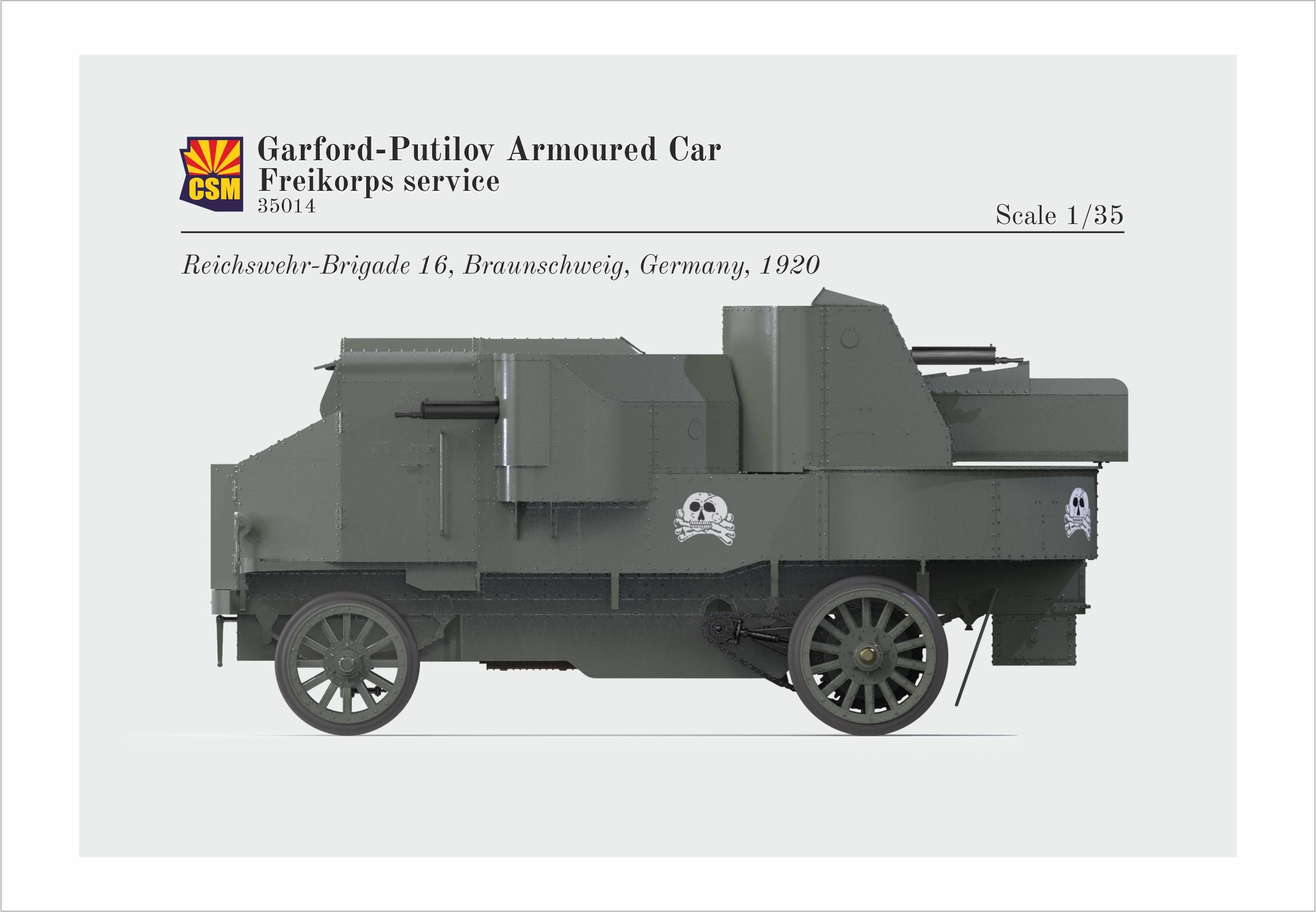 Garford-Putilov Armoured Car Freikorps Service – Image 4