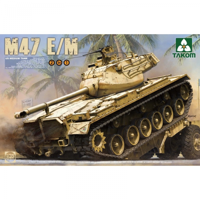 Char moyen US M47 E/M 2 en 1