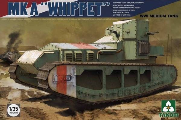 Whippet Mk A char moyen de la Première Guerre mondiale – Image 22