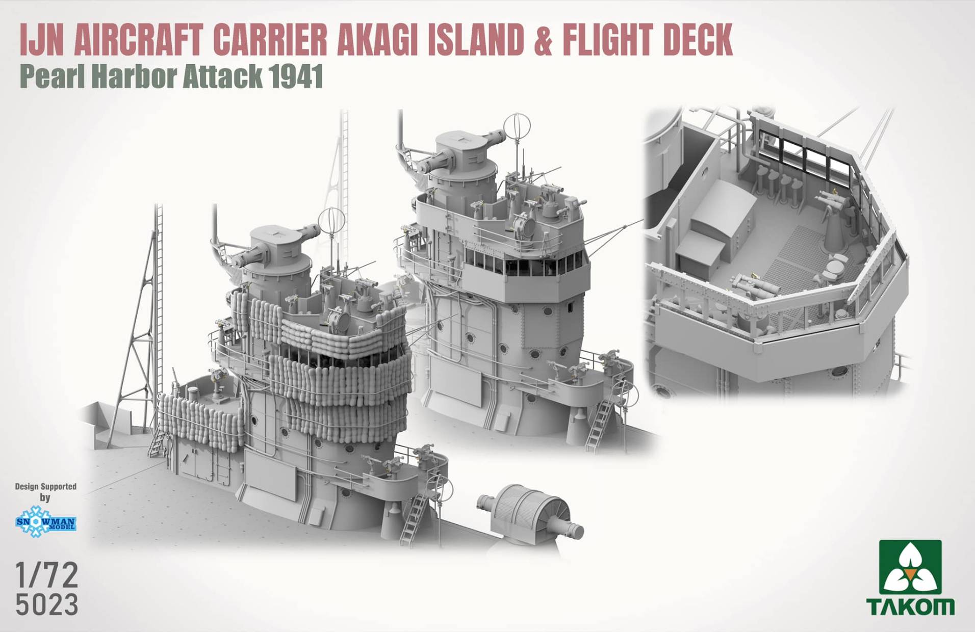 IJN Porte-avions Akagi - Île et poste de pilotage, attaque de Pearl Harbor 1941 – Image 4