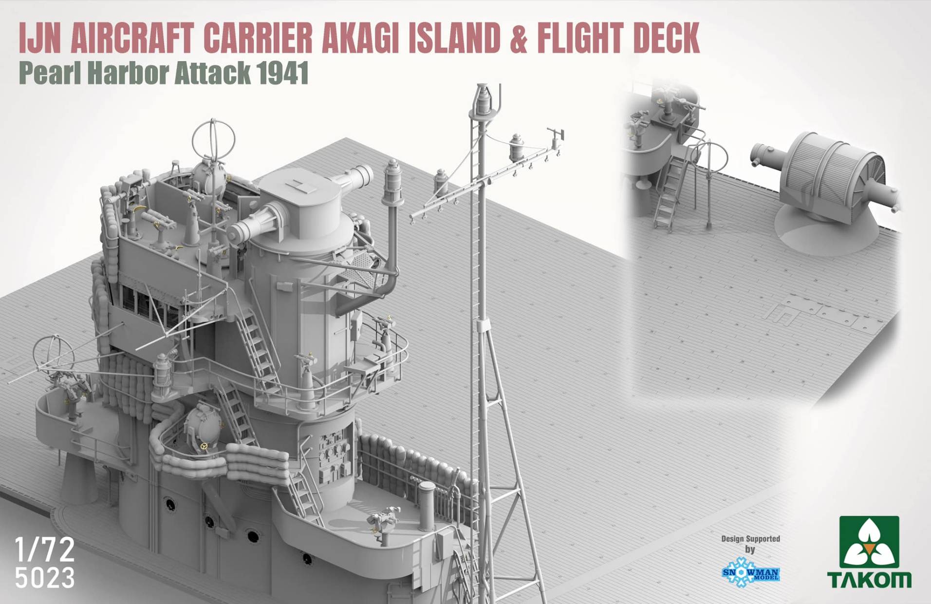 IJN Porte-avions Akagi - Île et poste de pilotage, attaque de Pearl Harbor 1941 – Image 5