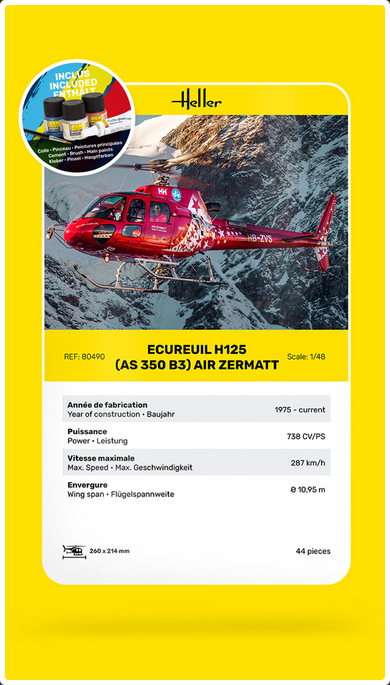 STARTER KIT ECUREUIL H125 (AS 350 B3) AIR ZERMATT – Image 6